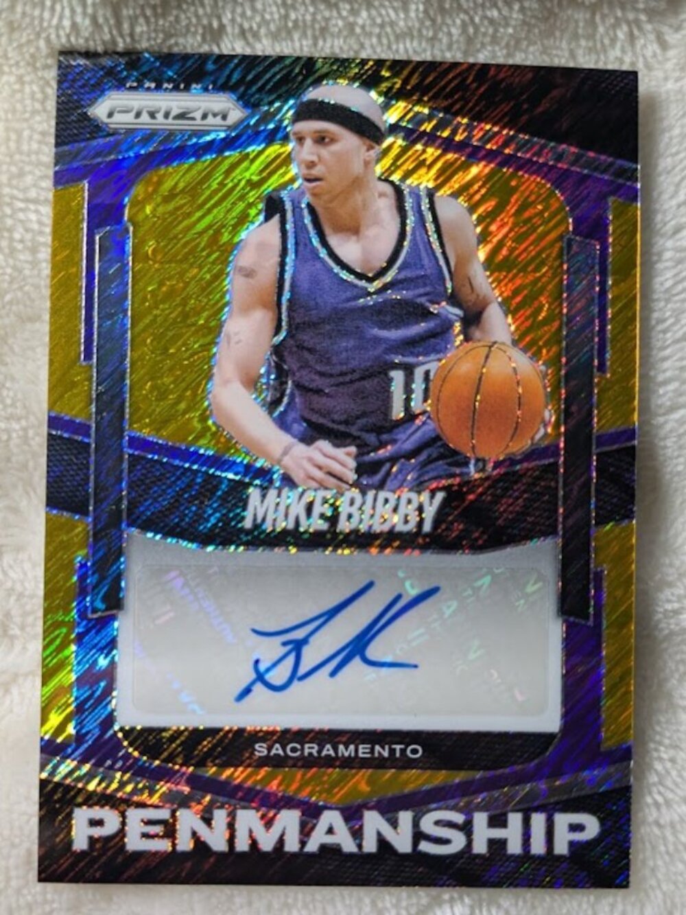 2025-26 Panini Gold Prizm MIKE BIBBY #PEN-BIB 7/10